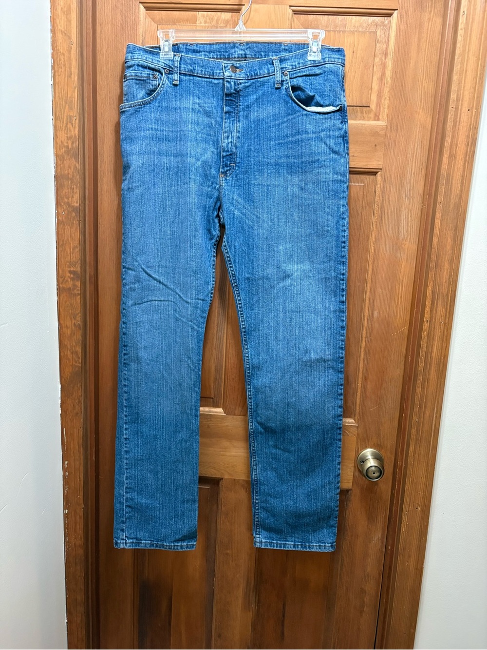 Wrangler Classic Straight Blue Denim Jeans